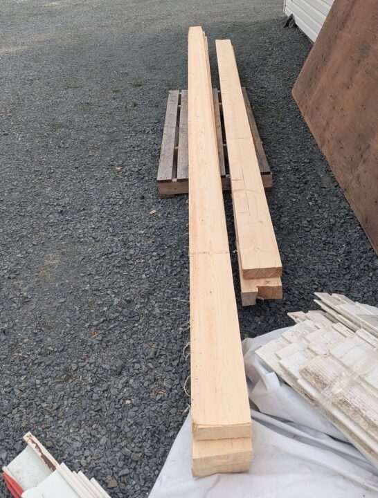 Freshly Milled & Stacked Lumber