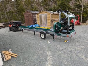 Woodland Mills HM126 Portable Mill on Site